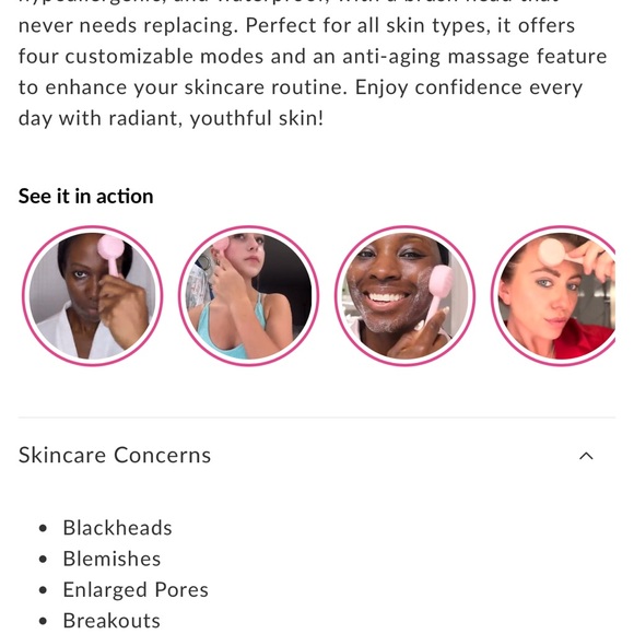 PMD Clean Smart Facial Cleansing Device with Silicone Brush & AntiAging Teal EUC - Picture 8 of 9